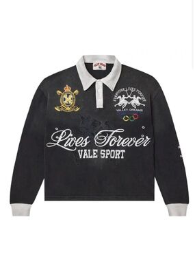 NWT Vale Forever Black Rock Rugby - XL